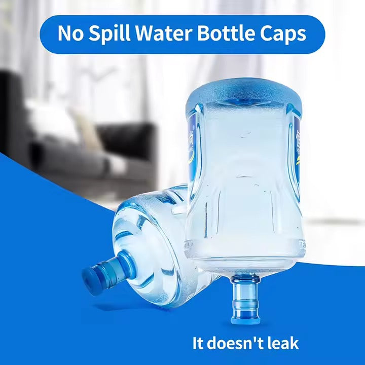 OLANOVA 5-Pack Reusable Silicone Water Jug Caps – Non-Spill Lids for 5-Gallon, 55mm Bottles